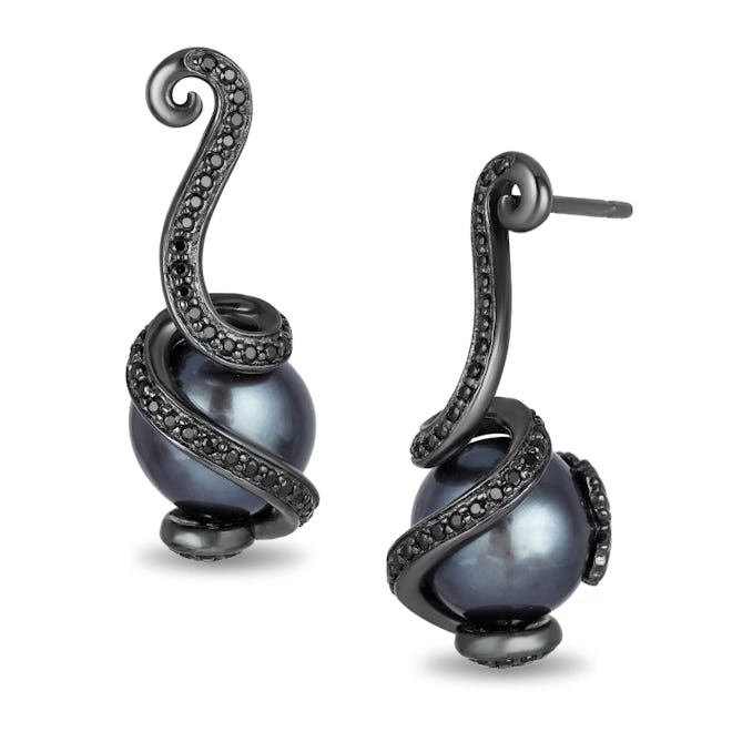 Enchanted Disney Fine Jewellery Diamond Ursula Pearl Earrings