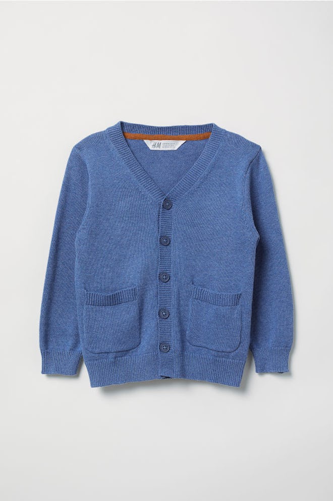 Fine-knit Cardigan Sweater