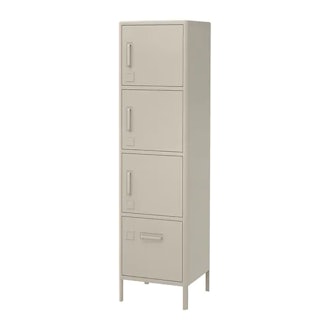 IDÅSEN High Cabinet With Drawer And Doors In Beige