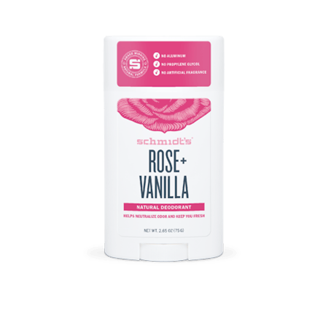 Schmidt's Rose + Vanilla Natural Deodorant Stick