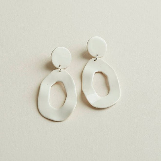 Four Eyes Ceramics - Cutout Dangle Earrings