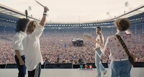 Rami Malek in 'Bohemian Rhapsody'. Photo via 20th Century Fox