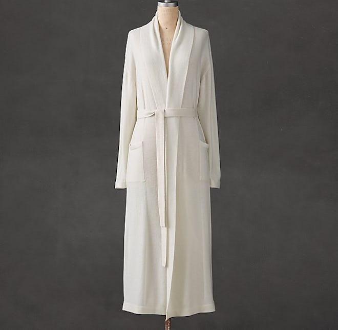 Cashmere Long Robe in Natural from Restoration Hardware.