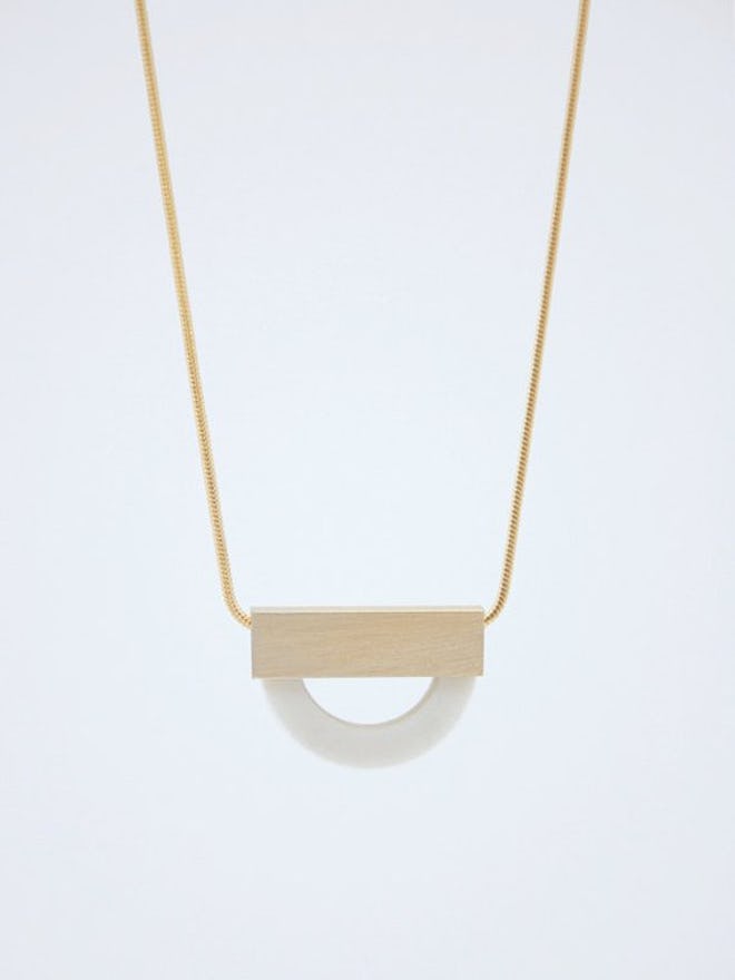 Philo K. - FORMA n.4  White Porcelain Necklace