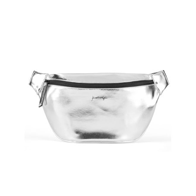 Kendall + Kylie Silver Metallic Fanny Pack
