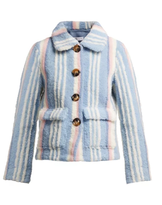 Lucy Striped Shearling Jacket 