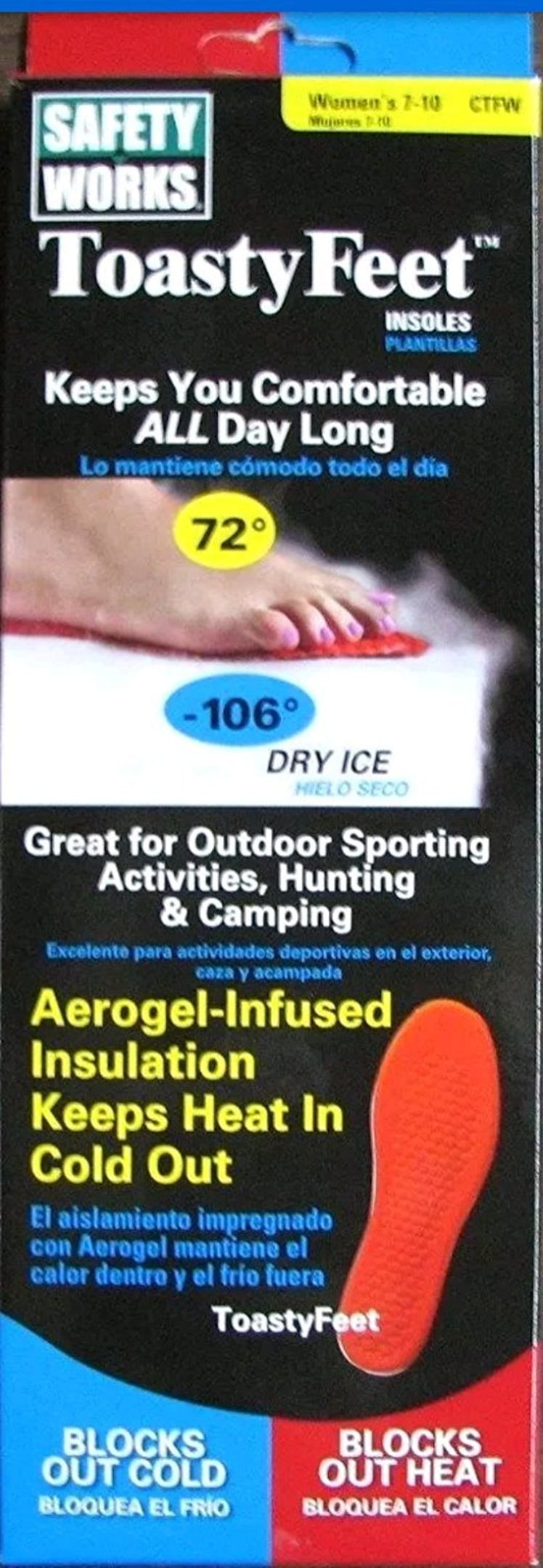 Toasty Feet Insoles (Women's Sizes 7-11)