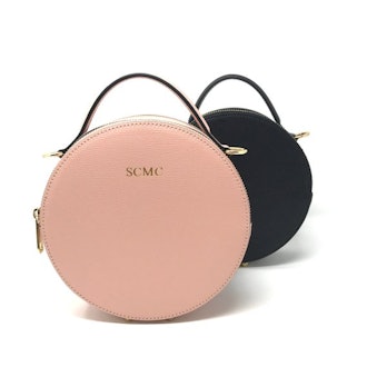 Lover Of Luxe Personalised Leather Round Circle Bag