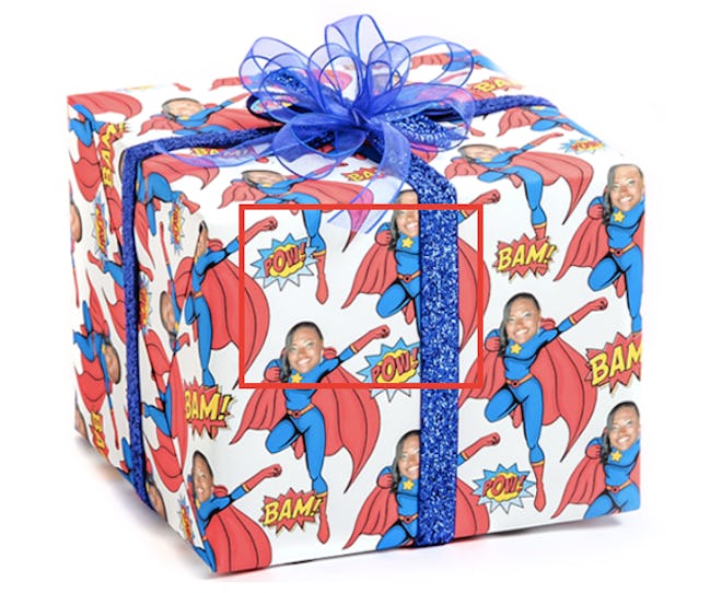 Gift Wrap My Face Superwoman Full Roll