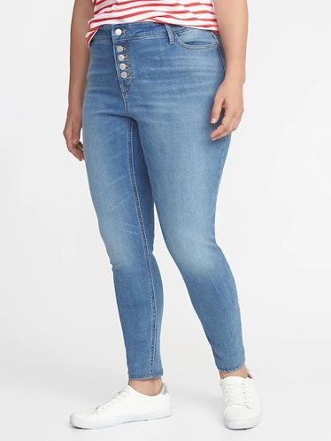 High-Rise Secret-Slim Pockets Plus-Size Button-Fly Rockstar Jeans