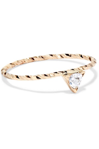 Maria Black Viper 14-Karat Gold Sapphire Ring