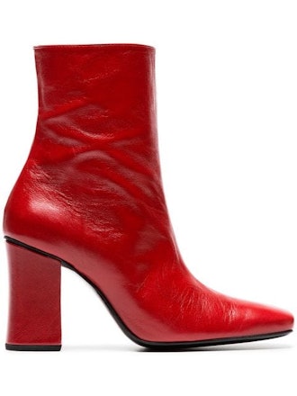 Red Ankle Boots 