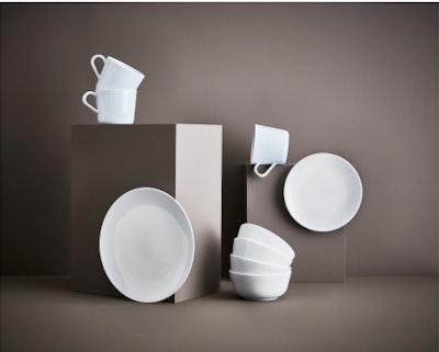 FLITIGHET 18-piece dinnerware set, white