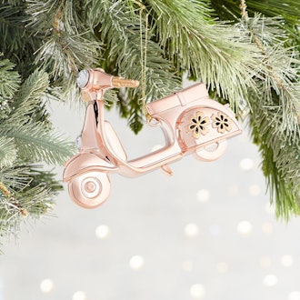Pink Metal Scooter Ornament