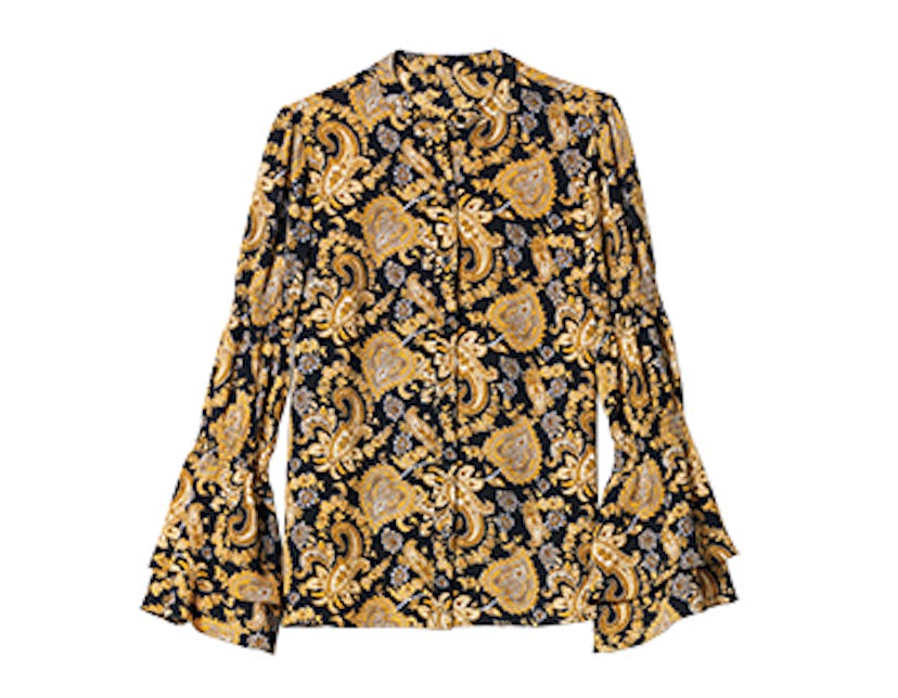 Paisley Crepe Blouse