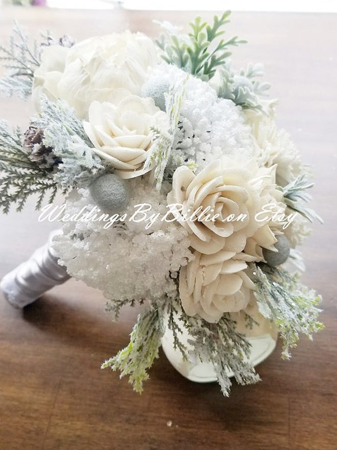 Sola Winter White Wedding Bouquet