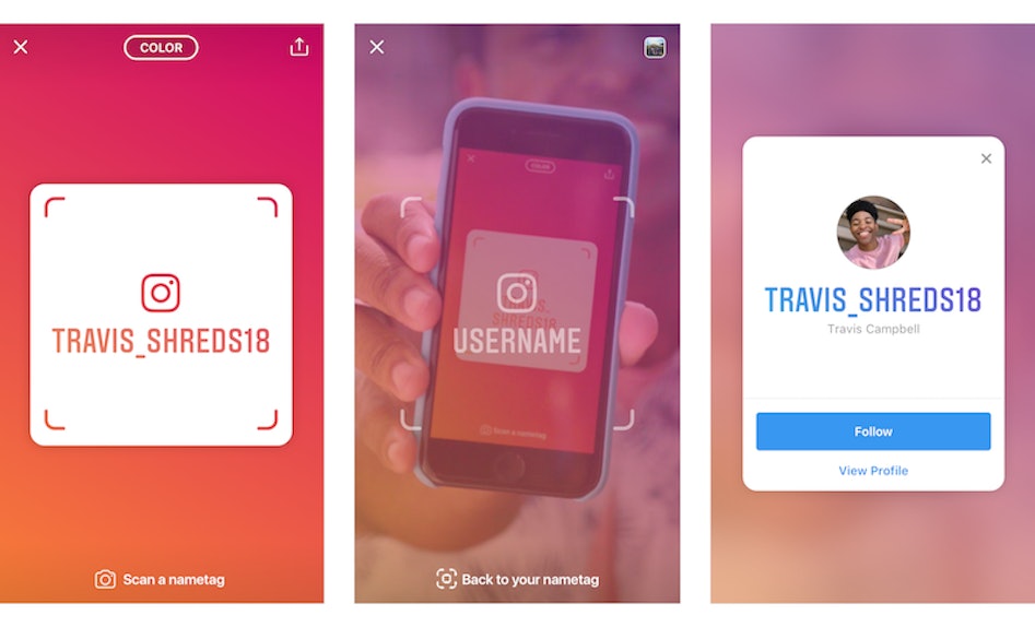 instagram s nametag feature makes it easy to follow people when you meet them irl - see who follows you back on instagram 2018