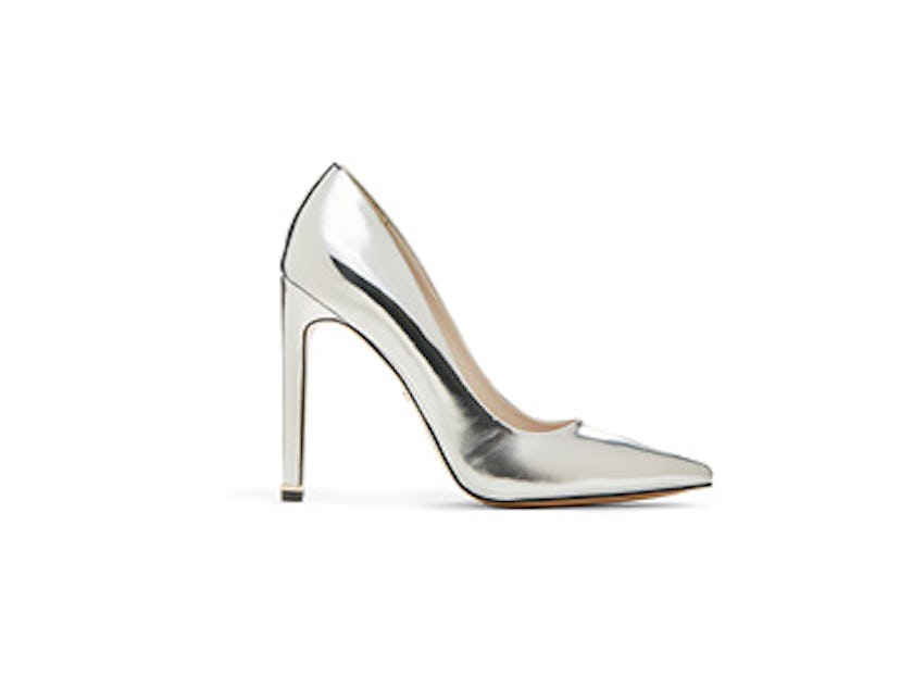 Riley 110 Metallic Leather Stiletto Heel