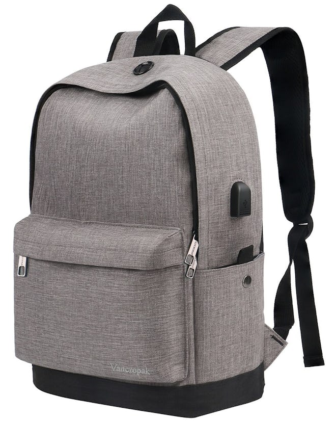 Vancropak Water Resistant Backpack With USB Port