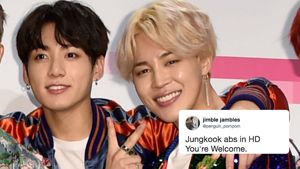 These Videos Of Jimin Jungkooks Abs Have Bts Fans Losing Their Minds