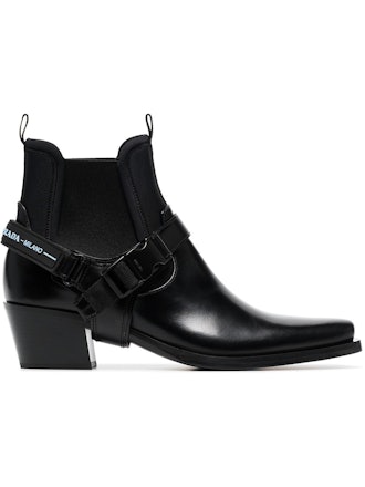 Black 50 Leather Cowboy Boots