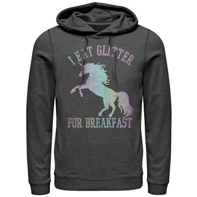 Glitter Breakfast Unicorn Hoodie