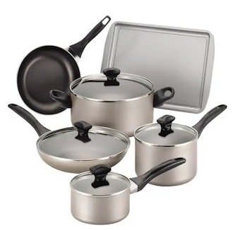 Farberware 15-pc. Nonstick Aluminum Cookware Set