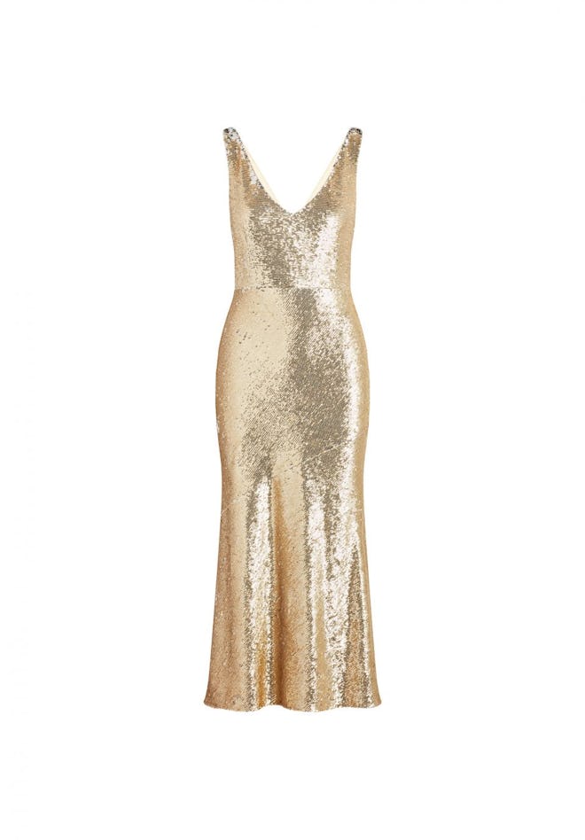 Lola Gold Metallic Sequin Dress