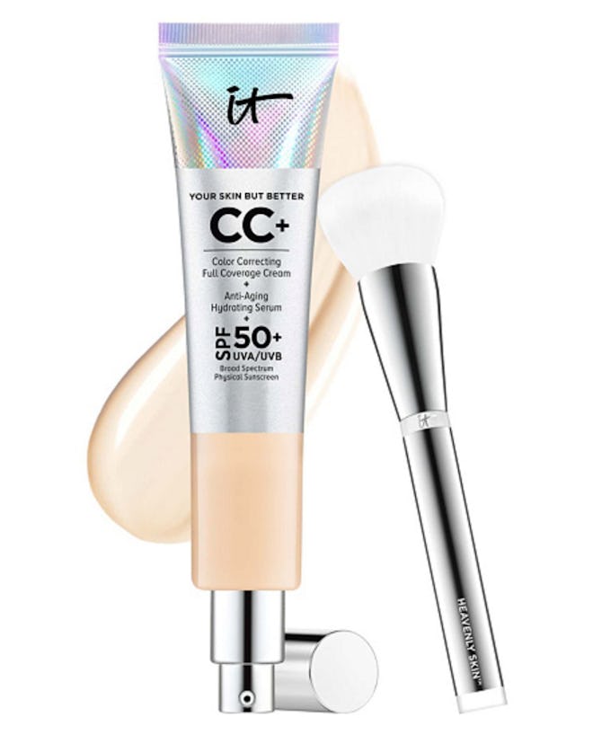 IT Cosmetics Super-Size Full Coverage SPF 50 CC Cream With Luxe Brish