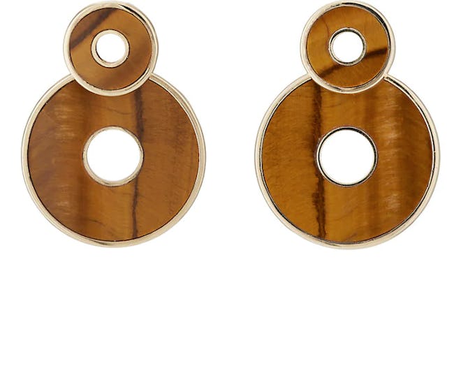 Tiger's Eye Swivel Earrings