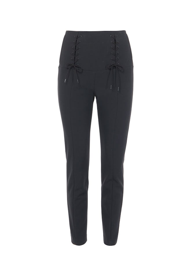 Anson Stretch High Waisted Skinny Tie Pants