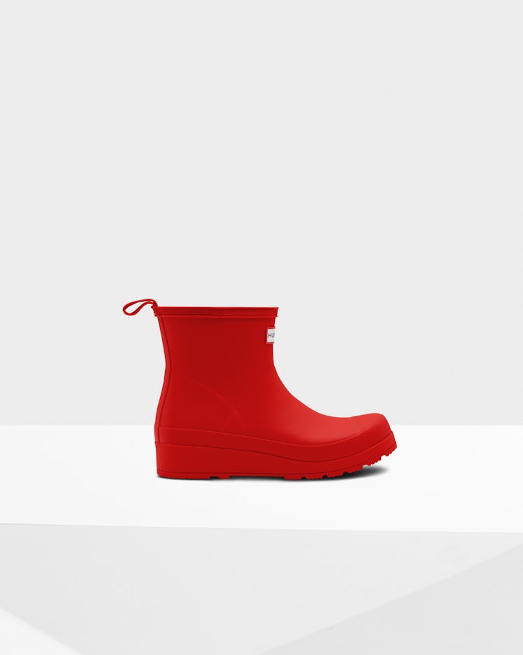 Original Play Short Rain Boots: Hunter Red 