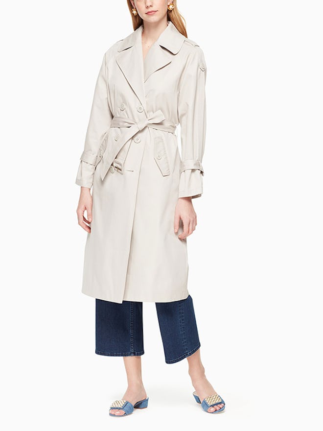 Relaxed Twill Trench Coat