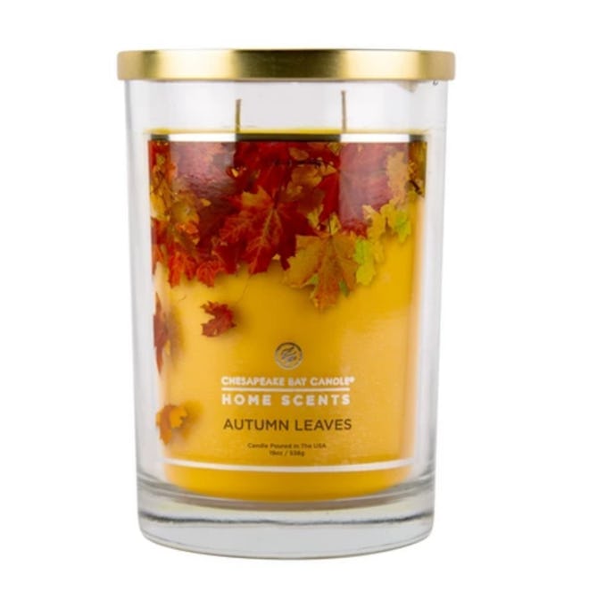 Glass Jar Candle Autumn Leaves — Home Scents By Chesapeake Bay Candle