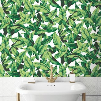 RoomMates Palm Leaf Peel & Stick Wallpaper