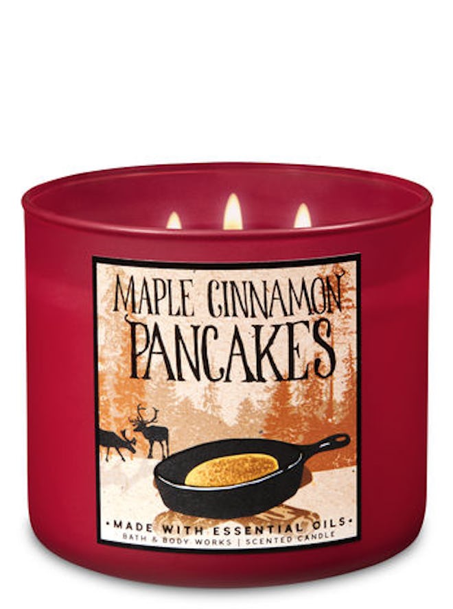 Bath & Body Works Maple Cinnamon Pancakes 3 Wick Candle