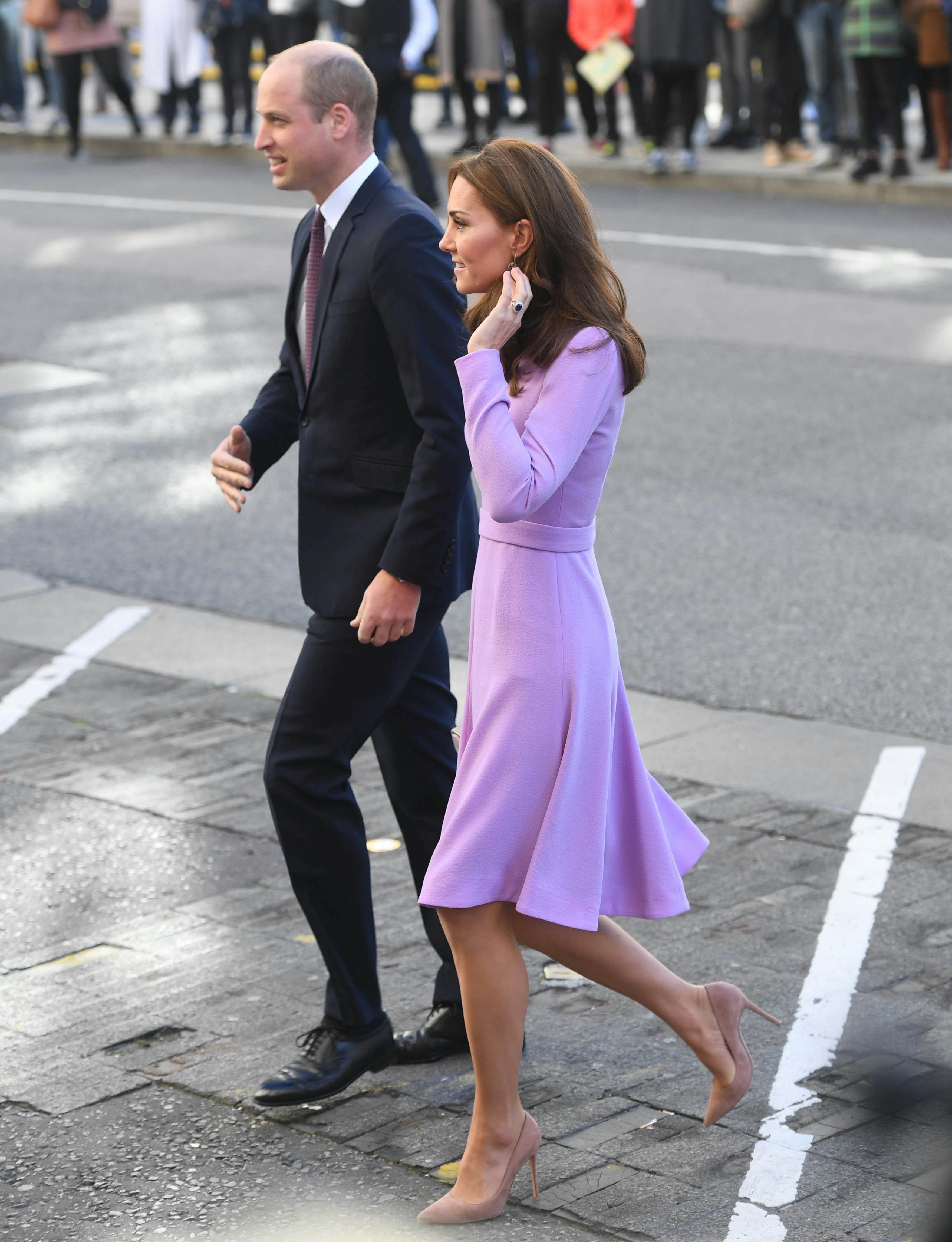 Kate middleton lavender outlet dress