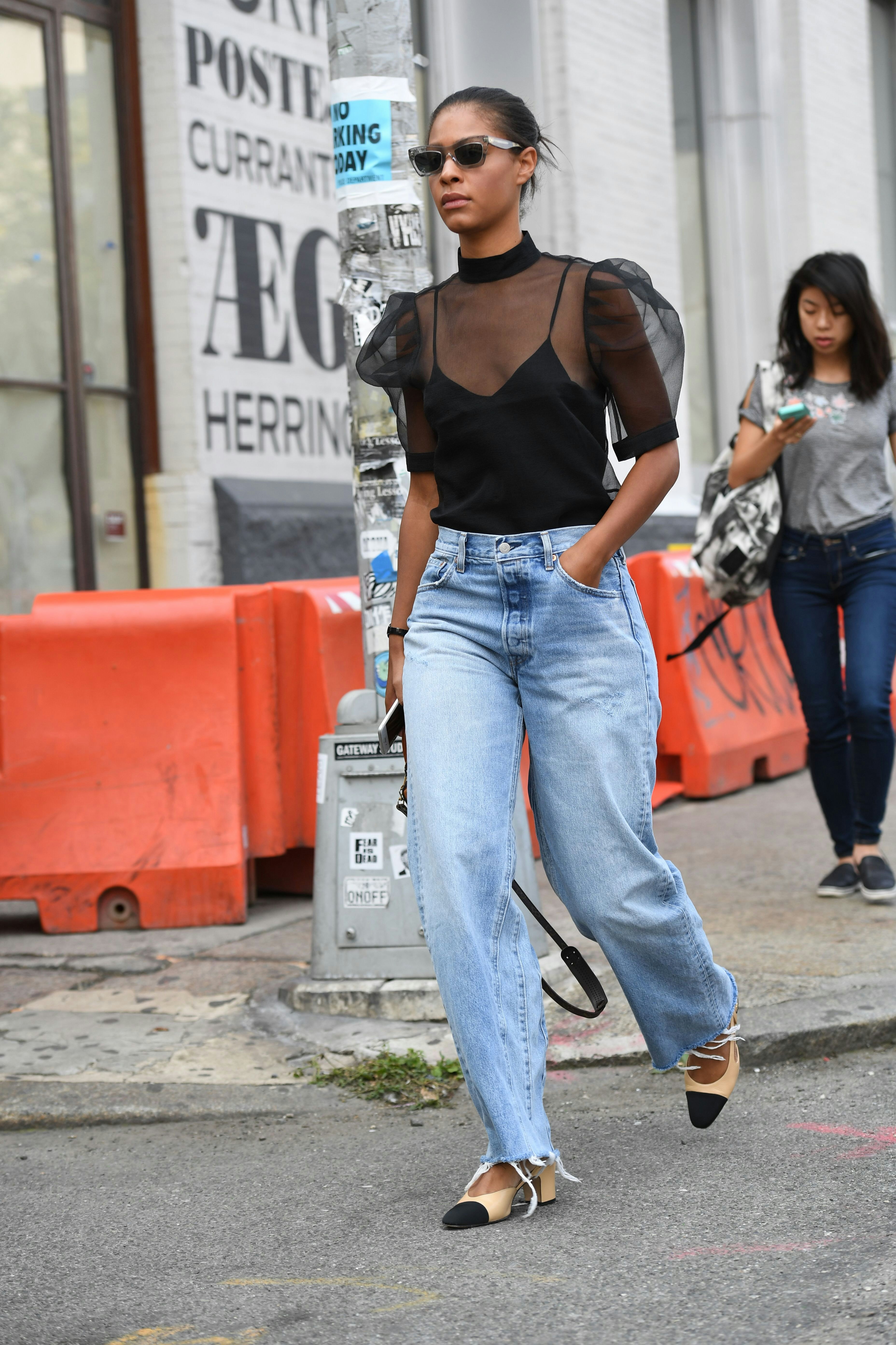 slouchy jeans trend