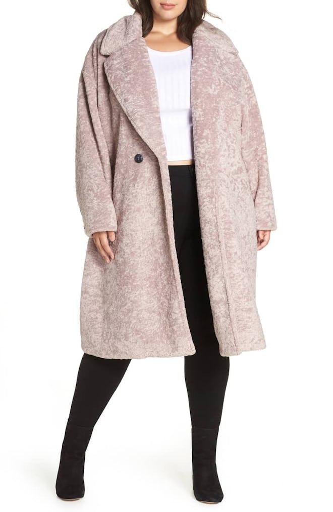 Faux Fur Cocoon Coat