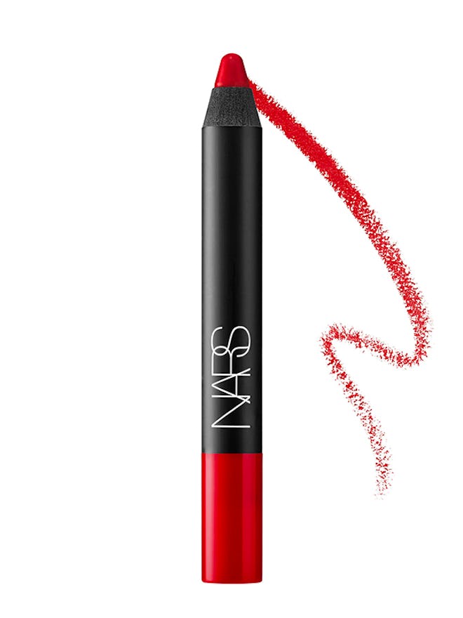 Velvet Matte Lipstick Pencil In Siren Red