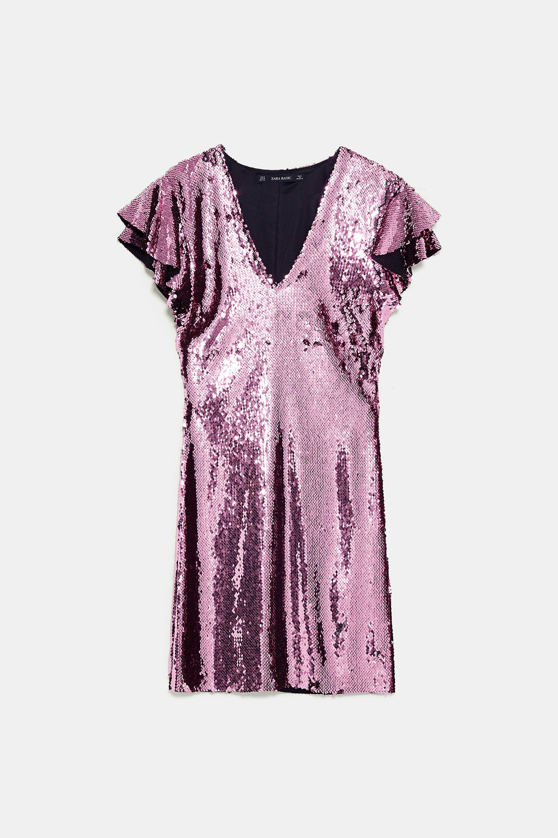zara pink sparkly dress