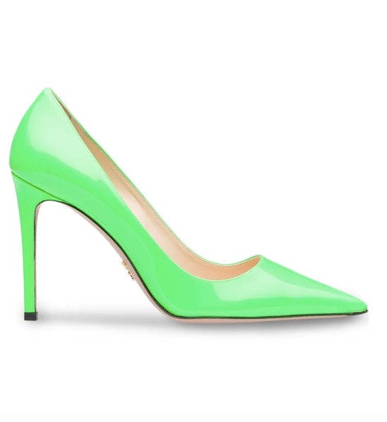 slime green heels