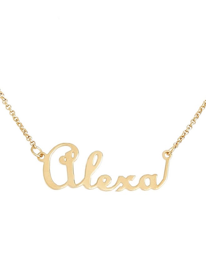 Personalized Script Name with Heart Necklace