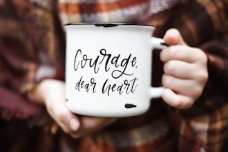 Courage, Dear Heart Narnia Mug