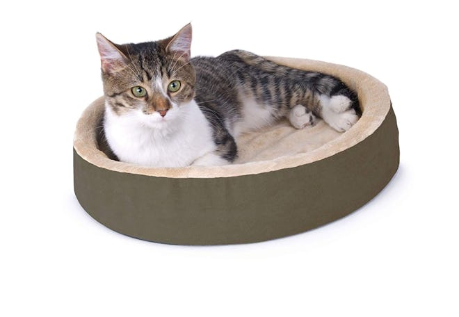 K&H Pet Products Thermo-Kitty Cuddle Up 16" Heated Cat Bed