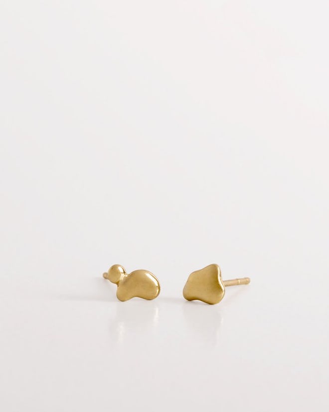 Little Gold Puddle Earrings