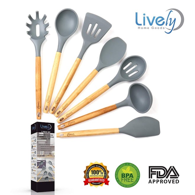 Lively Home Goods Kitchen Utensil Set (7 Pieces)
