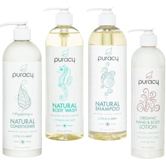 Puracy Organic Hair & Skin Care Set (4 Pack)