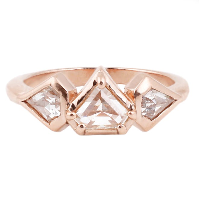 Rose Gold Demi Prism Ring