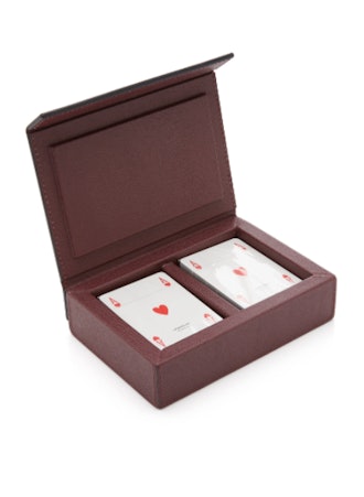 Parma Leather Playing Card Box
